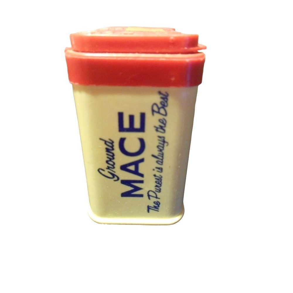 Vintage Sauer's Choice Ground Mace Seasoning Spice Container Estate FInd - Picture 2 of 6
